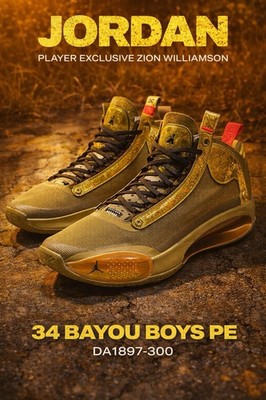 Nike Air Jordan 34 Zion Williamson Bayou Boys PE DA1897-300 