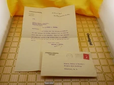 1911 Posted US Postage Stamp Envelope with Letter Stroock New York Court Case