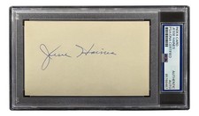 Jesse Haines St. Louis Cardinals Signed Index Card PSA/DNA
