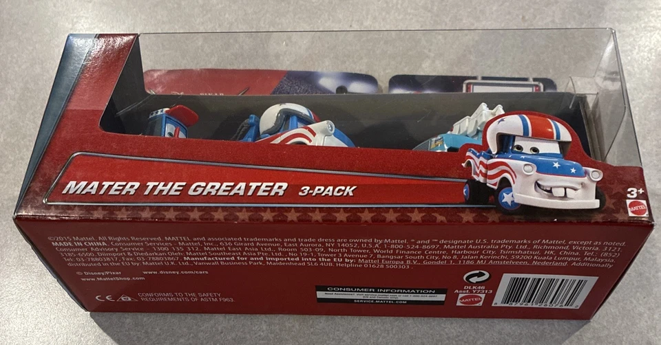 Nuevo paquete de 3 Disney Cars Mater The Greater 2015-2016 sin abrir muy bonito  Foto 4 de 4