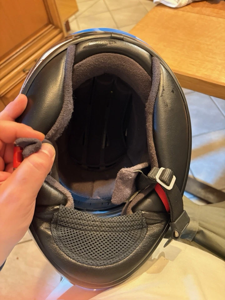 Shoei Gt Air Motorradhelm Gr. L mit Pinlock und Sonnenblende Weiß Blau Schwarz - Bild 3 von 4