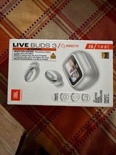 jbl live buds 3 earbuds, white, new - not used