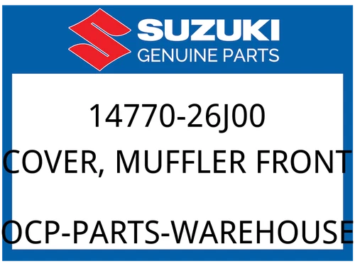 COVER, MUFFLER FRONT