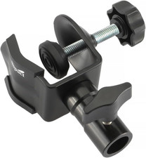 Pole Clamp W/Baby Receiver, Heavy-Duty Adjustable for Lighting Stands, Studio Eq