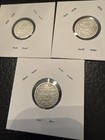 1960 Liberia Circulated 10 Ten Cents Silver Coin KM-15 (Three Coins) — photo 2