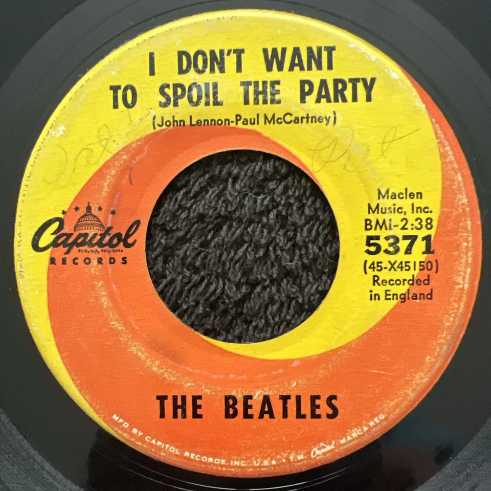 The Beatles  Eight Days A Week / I Don't Want To Spoil The Party 7'' US VG VIDEO - Image 4 of 4