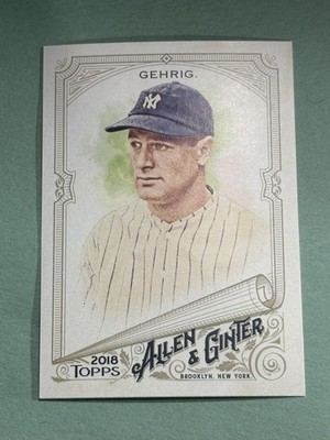Lou Gehrig 2018 Topps Allen & Ginter New York Yankees #225 FF268