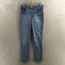 Levis 721 High Rise Skinny Jeans Womens 31 (actual 30x27.5) Blue Denim Zip Fly