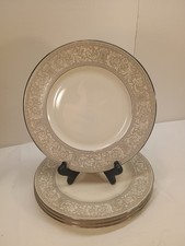 Franciscan Masterpiece China Platinum Renaissance Salad Plates 8 1/2 Set Of 4