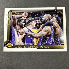 2025-26 Topps Basketball LeBron James Stars Shine #293 Los Angeles Lakers