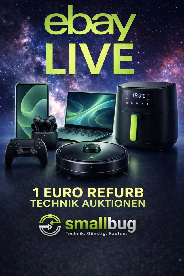 Refurbished Technik Talk m.vielen Auktionen ab 1€ Laptops, Smartphones u.a.