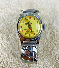Mickey Mouse Watch Ladies/Childs 1950s Vintage USA Made - Not Running