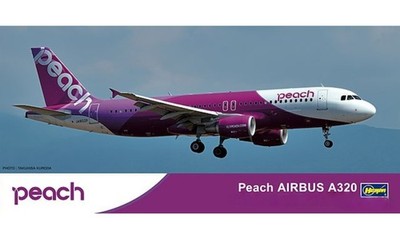 Hasegawa HA10741 1/200 Peach Aviation Airbus A320 Passenger Model Kit