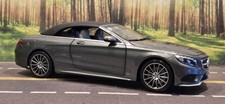 1/18 Norev 2015 Mercedes-Benz S-Class Convertible Metallic Grey Diecast Model 