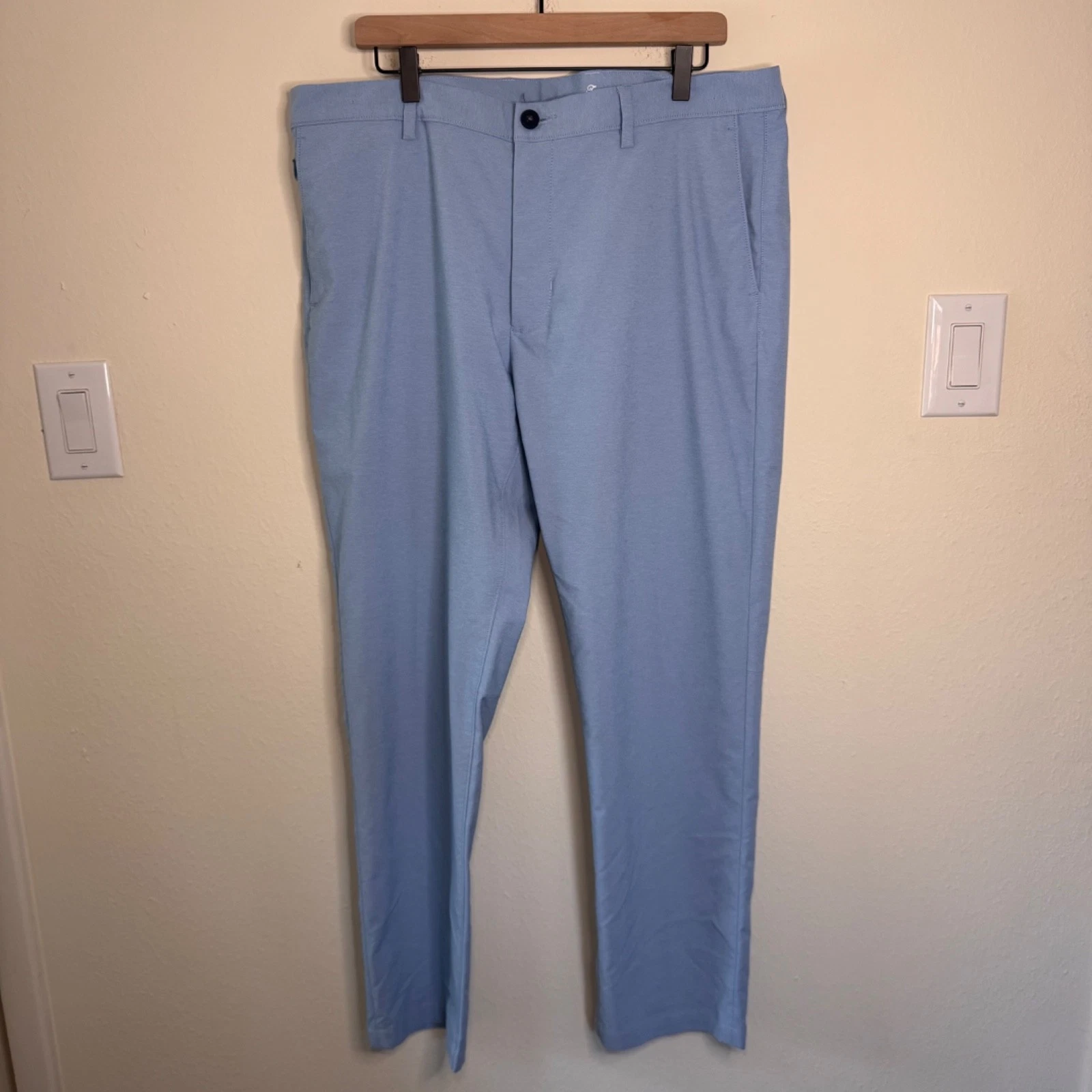 Tommy Bahama Performance Pants Men's Size 38 Light Blue Preppy Stretch Comfort