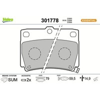 Valeo 301778 Bremsbelagsatz FüR Mitsubishi Galloper Pajero K7 K9 Ks Jk 01