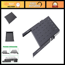 Adjustable 1U Sliding Shelf Tray for Server Rack - 19in Keyboard Pull-Out Drawer