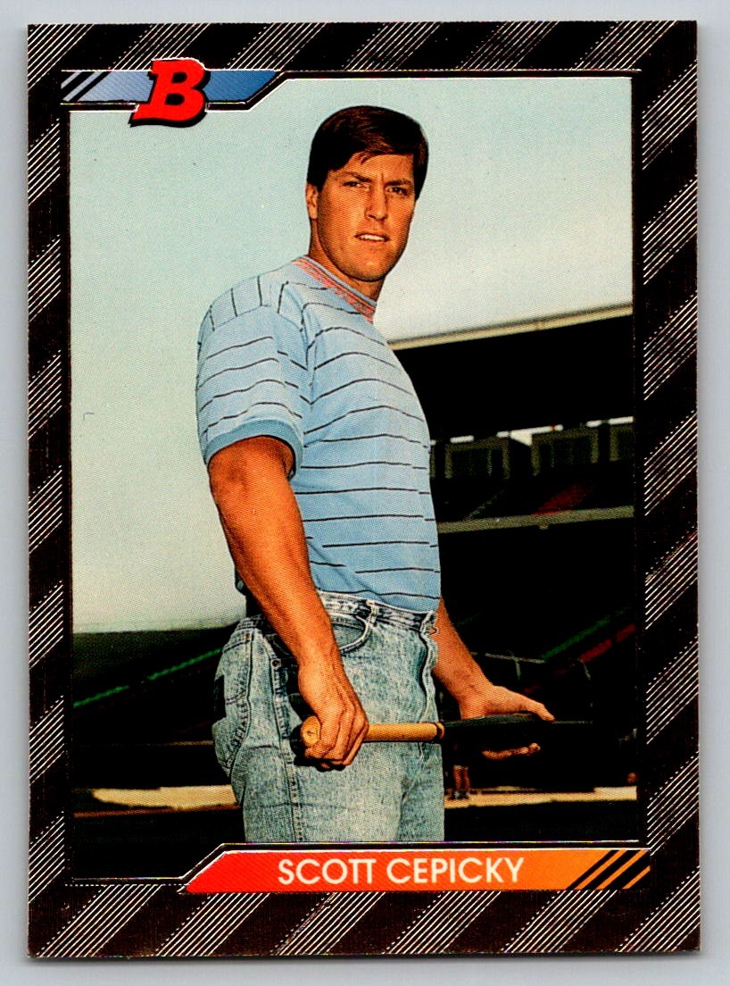 1992 Bowman #614b Scott Cepicky Rookie $$$