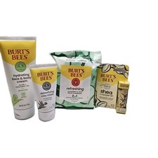 Burts Bees Lot Of 4 Facial Care Products And Lip Balm
