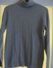 Montego, Pullover mit Rollkragen, mit Zopfmuster, Gr. S, grau