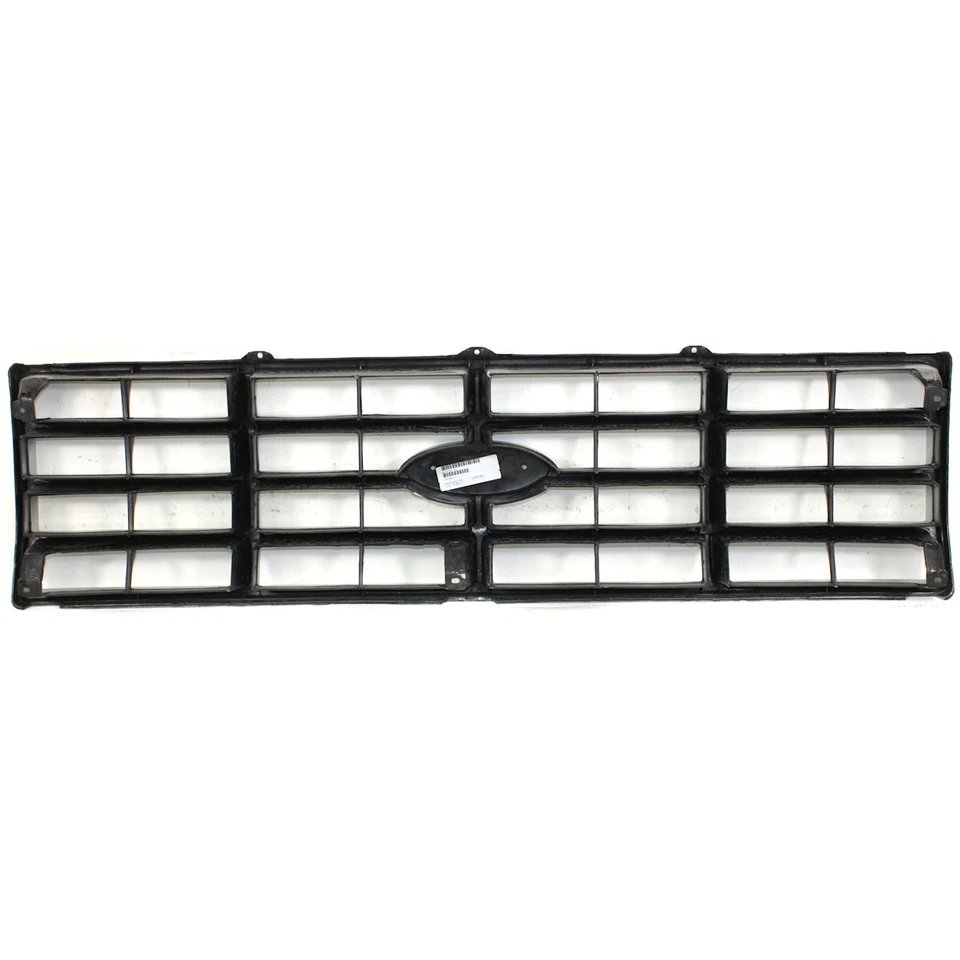 Rejilla para Ford F-150 F-250 82-86 carcasa plateada con inserto de plástico negro Foto 4 de 4