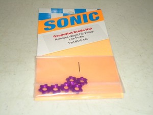SONIC GRAPE NUT GUIDE NUTS  6 PIECES SLOT CAR NOS