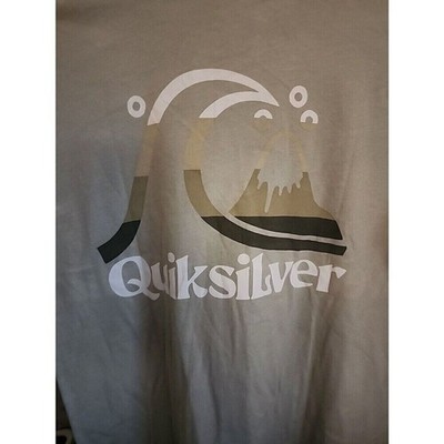NWT Quicksilver Men s Shirt Logo On Back Island Time Sz S CR5 EXCELLENT
