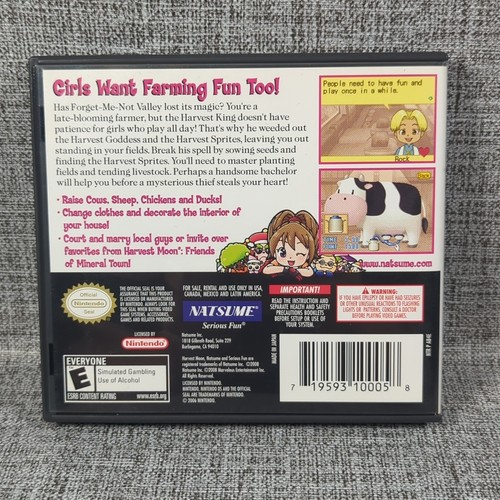 Harvest Moon DS Cute (Nintendo DS, 2005) Complete Manual Insert Tested Working - Picture 6 of 8