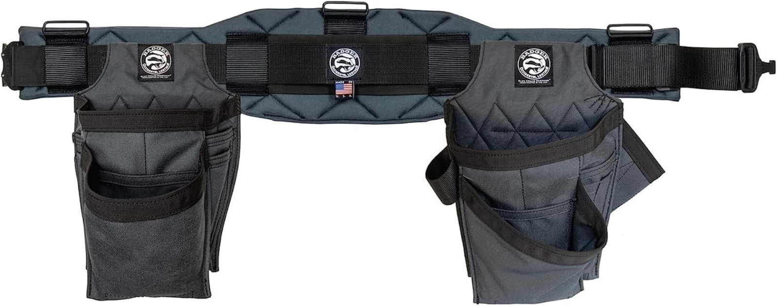 Xx-Large Gunmetal Grey Badger Trimmer Set with 23 Pockets, USA Made