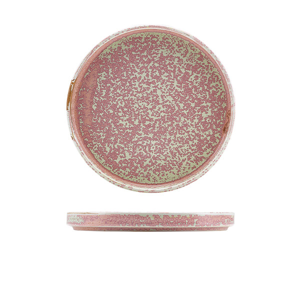 Terra Porcelain Rose Low Presentation Plate For Hotels Kitchen 21cm Pack of 6