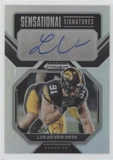 2023 Prizm Draft Picks Sensational Signatures Silver Lukas Van Ness Auto rf2