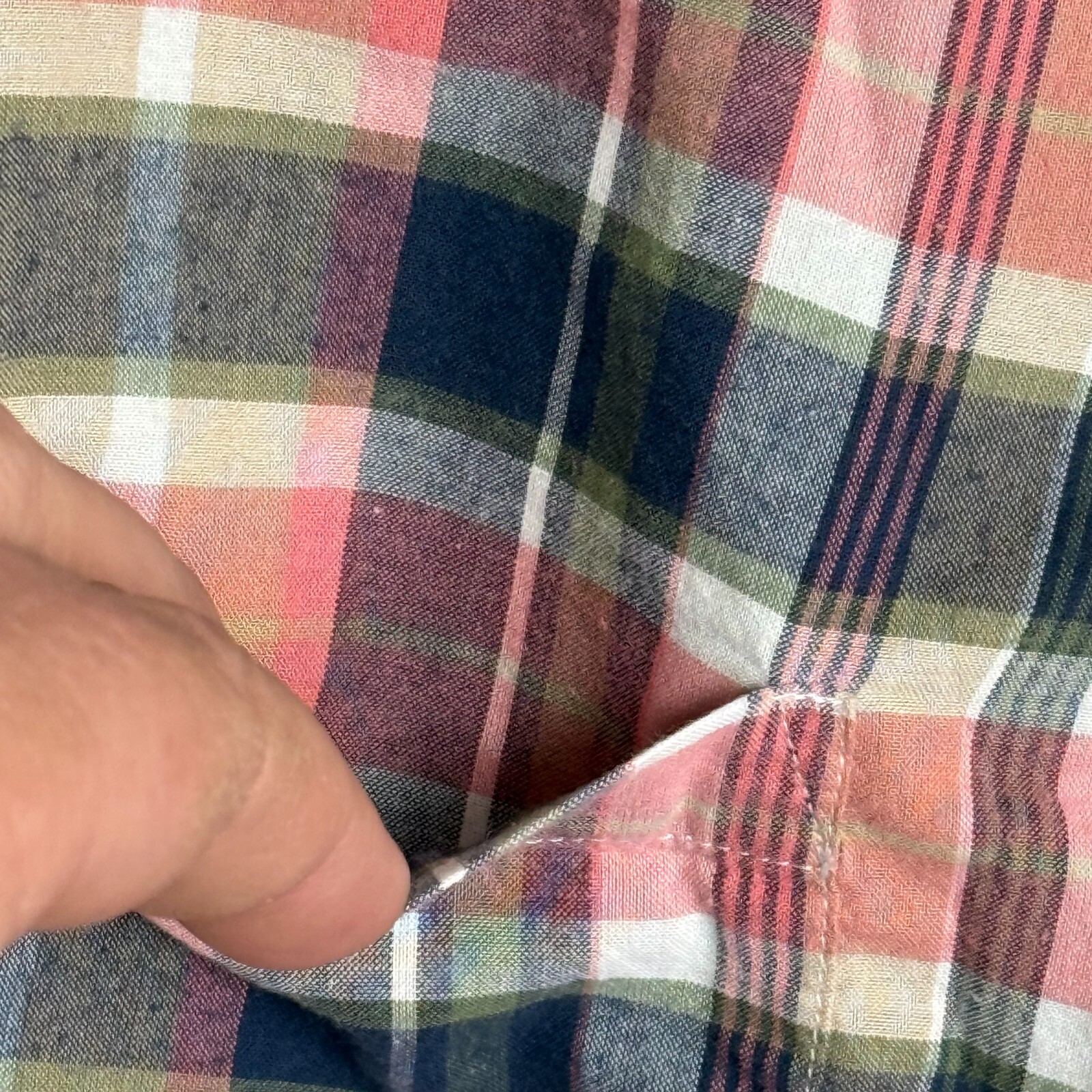 J Crew Summer Plaid Shirt Mens XL Red Plaid Button Up Long Sleeve Casual Modern