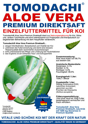 Aloe Vera Koifutterzusatz, Aloevera Extrakt 99,7%, Immunsystem Koi, Fitness  5 L | eBay.de