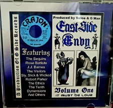 East Side Envy Oldies Vol 1 CD Rare Soul Doo Wop Collection Chicano Lowrider