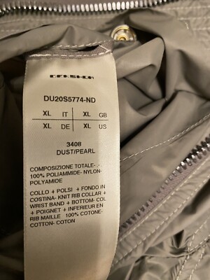 Rick Owens DRKSHDW Nylon Flight Bomber Jacket Dust/Pearl XL