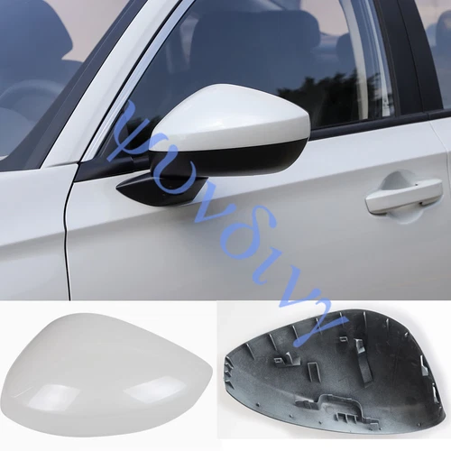 >Side Mirror Cover 2022-2024 For Honda Civic White Left Without Turn Signal Hole
