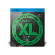 D'Addario EXL220S Nickel Wound Bass Guitar Strings, Super Light, 40-95, Short