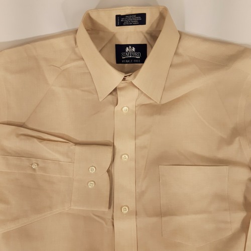 Stafford Men Button Up Dress Shirt 16 