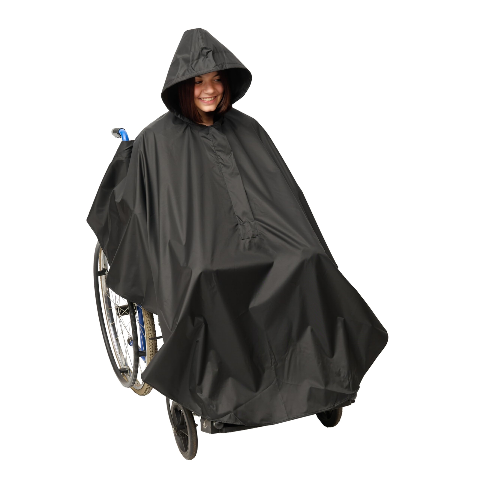 - Universal Rollstuhl Poncho zum Regenschutz & Windschutz - Regencape für Rol...