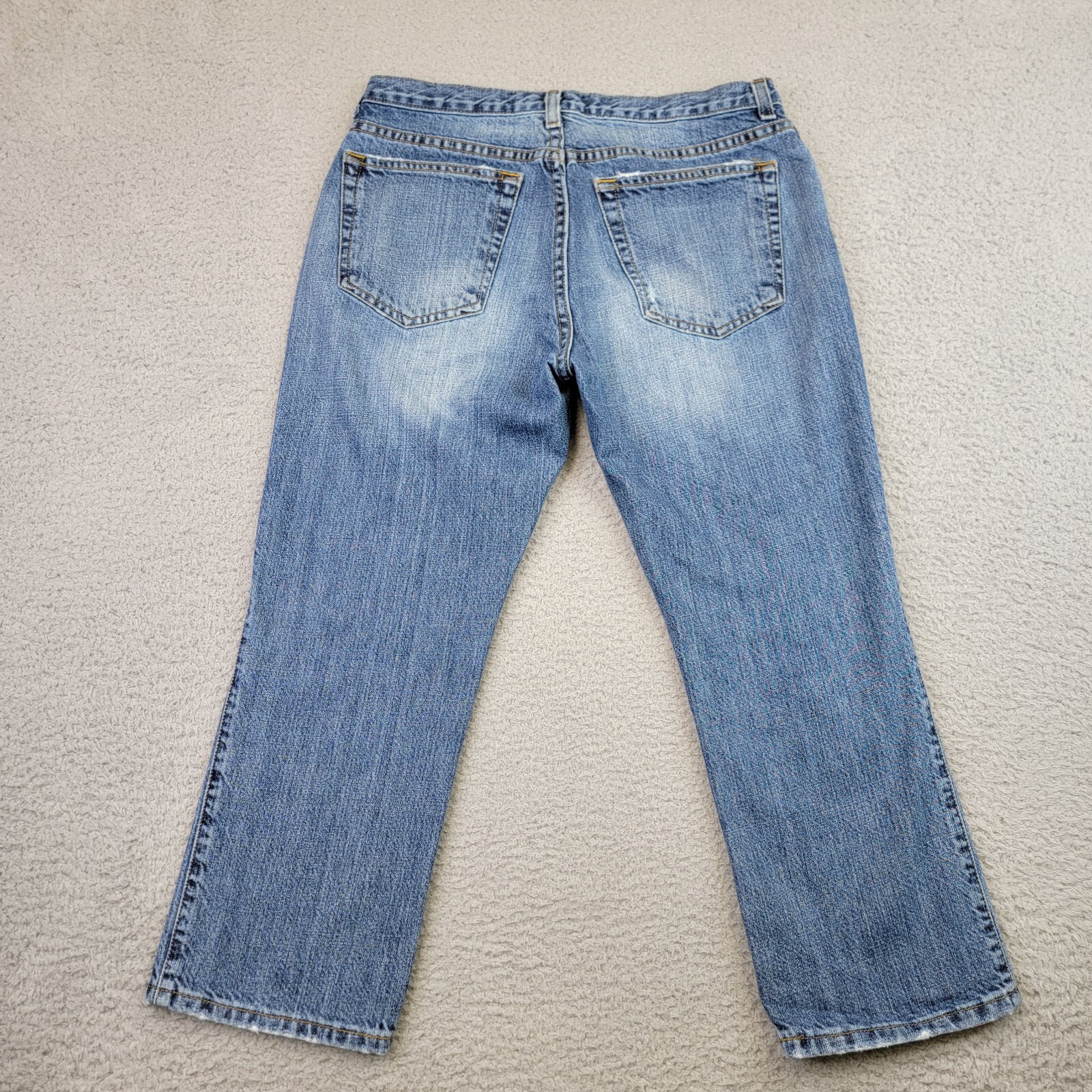 Arizona Jeans Juniors Size 5 Light Wash Low Rise Hipster Wide Leg