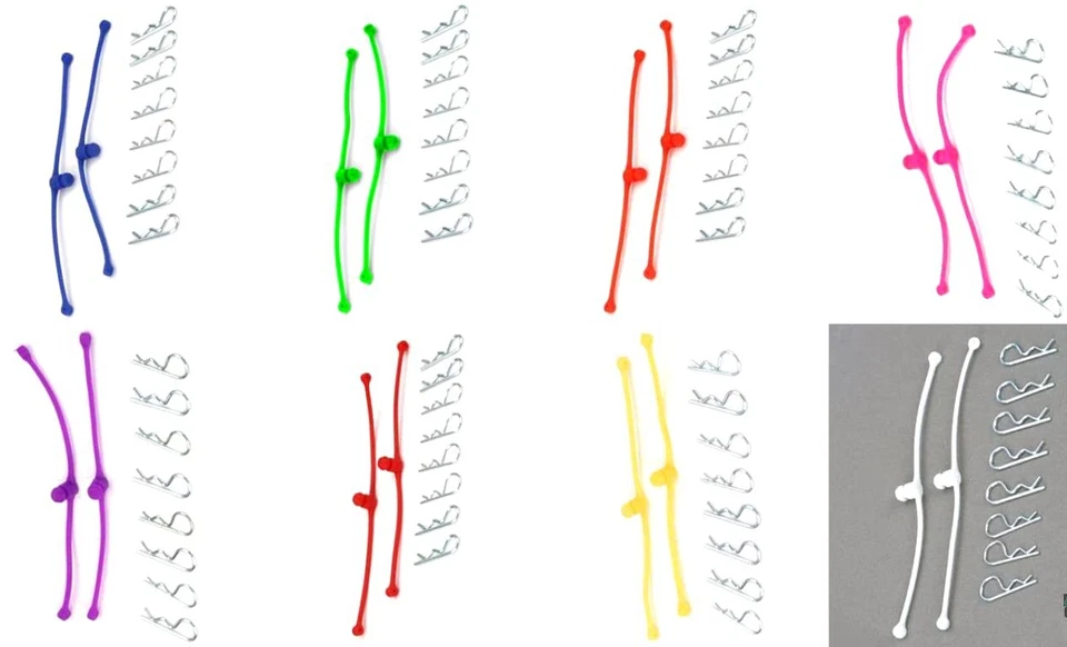 Dubro Products (DUB2247) Body Klip Retainers-Yellow - Image 3 of 4