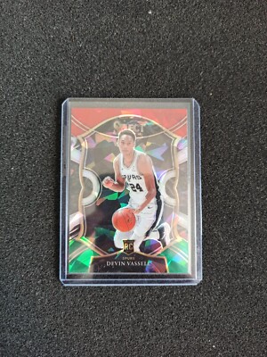 Devin Vassell 2020-21 Panini Select #71 Red White Green Creacked Ice RC Rookie