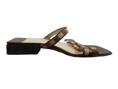 LOUIS VUITTON Sehr Seltene Pantoletten Sandalen Damier Sauvage Limited Edition Vintage 35