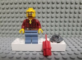 Lego City Miner Minifigure Flannel Shirt Dynamite Hat 4200 4204 cty0309