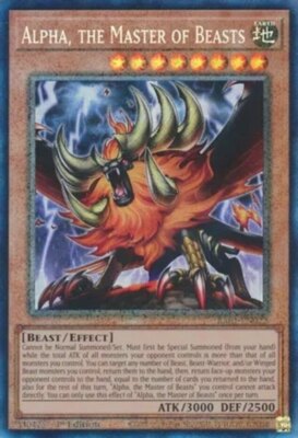 Yugioh! LP Alpha, the Master of Beasts - RA01-EN022 - Prismatic Collector's Rare