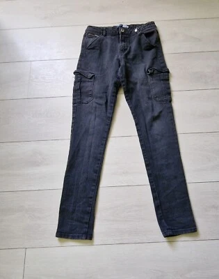 Pantalon jean skinny noir enfant fille - Taille 14 ans - Marque Okaïdi - Photo 1/2