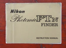 NIKON PHOTOMIC FTN FINDER INSTRUCTION BOOK, 4/70/181740
