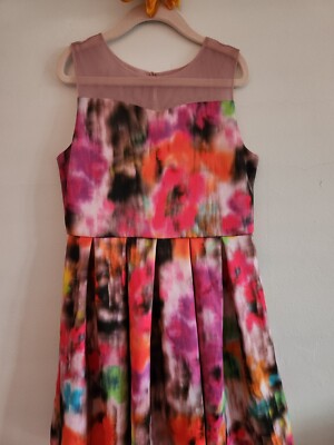 Pre-Loved Pippa & Julia Brand Multi-Colored Girl's Dress (Size 8)