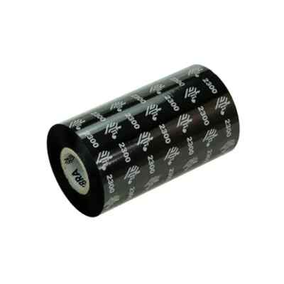 1 x Zebra 2300 Standard Wachsband 220 mm x 450 m