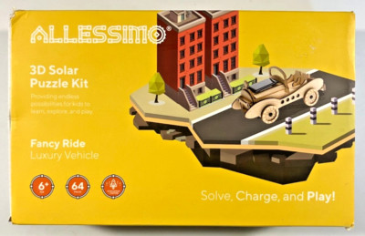 Allessimo 3D Solar Puzzle Kit - Fancy Ride Luxury Vehicle Model Kit Complete EX!